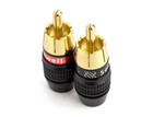 Deadbolt Rca Plugs     Solderless Audio video Connectors  Gold-plated  Screw-termi