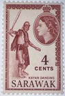Travelstamps  1955 Sarawak Stamps Sc 199 sg 190   4 Cent - Kayan Dancing Mogh