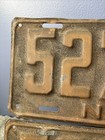 Antique 1921 License Plates Pair Early Auto Truck    527-427    Ny New York Tags