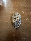 Antique Chinese Carved Walnut Shell Lohan Monks Buddha  With Wood Stand Vintage