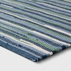 4 x5 6  Rag Area Rug Blue green - Room Essentials