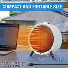 Ken Brown Space Heater For Indoor Use White  1500w 900w Electric Desk Heaters   
