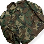 Vintage Us Army M65 Field Jacket Men   s Large Woodland Camo Cold Weather 80s