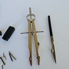 Vintage Gramercy Drafting Tool Set W  Case   Accessories Made In Germany - 1651
