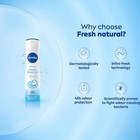 Nivea Fresh Natural 48 Hour Deodorant Spray  5oz  150ml   pack Of 3 