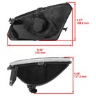 Caltric Headlight   Bulb For Polaris Sportsman 300 4x4 2008-2010 Left   Right