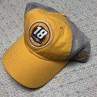 Kyle Busch M m Nascar New Era Yellow Cotton Snapback Adjustable Baseball Hat Cap
