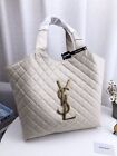 Saint Laurent Classic Pop Quilted Sheepskin Grain Shopping Bag