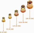 Rivet Nut  100 Pieces 1 4-20unc Carbon Steel Flat Head Rivnut Threaded Insert Nu