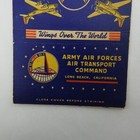 Vintage 1940 s Military Matchbook Cover Postcard  Long Beach Ca Army Air Force