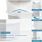 7-tier Rotating Shoe Rack Tower 32 Pairs 74in White Wpc Organizer