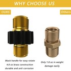 Metric M22 14 Mm Male Thread To M22 14mm Male Fitting  Pressure Washer Hose C   