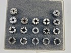 S-204 Kennametal 17 Piece 1 8 -3 8  Double Angle Collet Set With Extension Usa