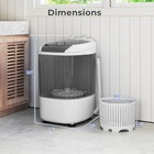 5 5 Lbs Mini Top Load Washer Portable Washing Machine W  Removable Spin-dry Tub