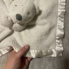 Carter s Polar Bear Plush Security Blanket Baby Lovey White Satin Trim Back 2018