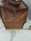 Antique Doctors Bag Leather Brass Locks