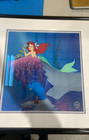 The Little Mermaid He Loves Me Sericel Hand Coa Great Shape 22 1 2 X 20 1 2