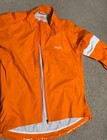 Rapha Core Rain Jacket Ii Men   s Medium Orange Full Zip  Nylon Cycling