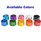 1-1 8  Omni Racer Worlds Lightest Alloy Headset Spacer Set 2 3 5 10 15 20mmgreen