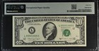 Pmg65 Epq 1988a 10  Amazing Rain Green Ink Smear Error  price For 1 Note 