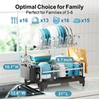 Gslife Dish Drying Rack For Kitchen Counter - Stainless Steel 2 Tier Dish Dra   