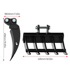 Rake Attachment For Mini Excavator 1 Ton To 1 5ton Digger 5 Tooth With Two Pins 