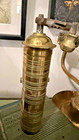 Antique Brass Turkish Coffee Grinder     S S Garant       8    Hand-etched Ottoman Mill