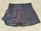 Lululemon Women   s Black Athletic Activewear Skort Pull-on Short Solid Sz 8