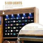 Full Length Mirror Jewelry Cabinet Organizer Lockable Door Wall-mounted Jewel   