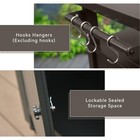 Grill Cart Outdoor With Storage Cabinet Portable Rolling Patio Bar Cart