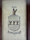 Vtg Bradford Family Crest Framed Heraldry Coat Of Arms Primitive Hand Geneaolgy