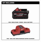 Milwaukee 48-59-1881sc M18 Power Redlithium Forge Dual Bay Fast Super Charger