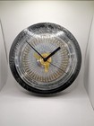 New Chrome   Gold Lowrider Wire Wheel Wall Clock 9 Inch New -- Check Pictures