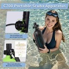 Compact Scuba Tank  Mini Lung Tank For Diving  1 9l Portable 3000 Psi Air