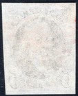 Scott 1  Fresh Stamp  Dark Color  Red Grid  4 Ample-to-wide Margins  Beautiful  