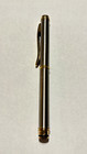 Metal Ballpoint Pen With Clip Blue Ink Gold Trim Metal Body Writing Pen