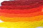 Sunset Mix 11 0 Czech Glass Seed Beads  Reds oranges yellows  6 Hanks