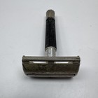 Vintage 1960   s Gillette Black Handle Super Speed Safety Razor Double Edge Tto