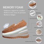 Mens Memory Foam Moccasin Slippers Warm Soft Plush Lining Indoor Outdoor Shoe