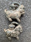 2pcs Wonderful Rare Chinese Old Jade Hand Carved  horse  Statues