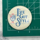Vintage Pin Back Button Heileman s Old Style Lager Beer  Ive Got Style 2 5  Usa