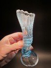 7  Antique Vintage Style Art Deco-style Blue Glass Hand Vase