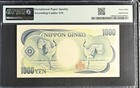 Japan 1000 Yen Nd  1993  P 100b Unc Pmg 68 Epq Ascending Ladder S n 2nd Top Pop