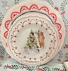 Pottery Barn Holiday Christmas Riley Party School Disney Dinner Plate Gift Set 4