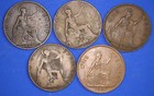 Collection Of British Pennies 1d  Various Monarchs                30297 