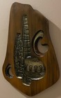 Vintage 1960s Chalkware Still Life Vases Wall Hanging Plaque Mid Century Modern
