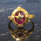 Antique 10k Masonic Oes Ring Yellow Gold Spinel Size 5 5 Eastern Star Free Mason