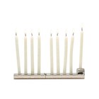Folding Travel Hanukkah Menorah Hammered Metal Multicolor Chanukah Judaica