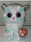 Ty Beanie Boos - Opal The Cat 6  New Mwmts Plush Stuffed Animal Toy