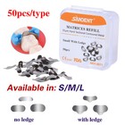 50   Dental Metal Matrices Sectional Contoured Matrix Refill Soft Band S m l